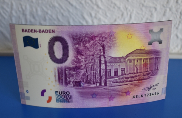 0-Euroschein als Magnet