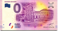 0-Euroschein als Postkarte auf 3mm Hartschaumplatte